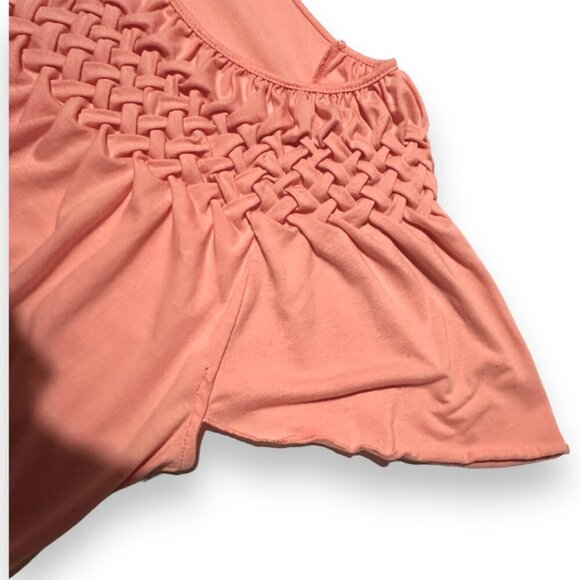 Toffee Apple XXL Bubble Gum Pink Ruched Cap Sleeve Flowing Top Flattering EUC - Picture 6 of 9